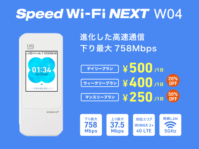 Speed Wi-Fi NEXT W04